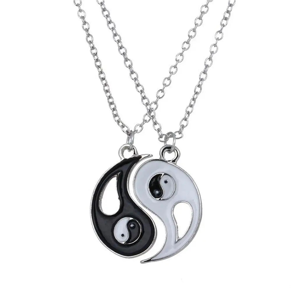 Yin Yang Pendant Necklace for Girlfriend Couples Matching Best Friend Friendship Jewelry Gift Bff Things Aesthetic Collar Boys 2