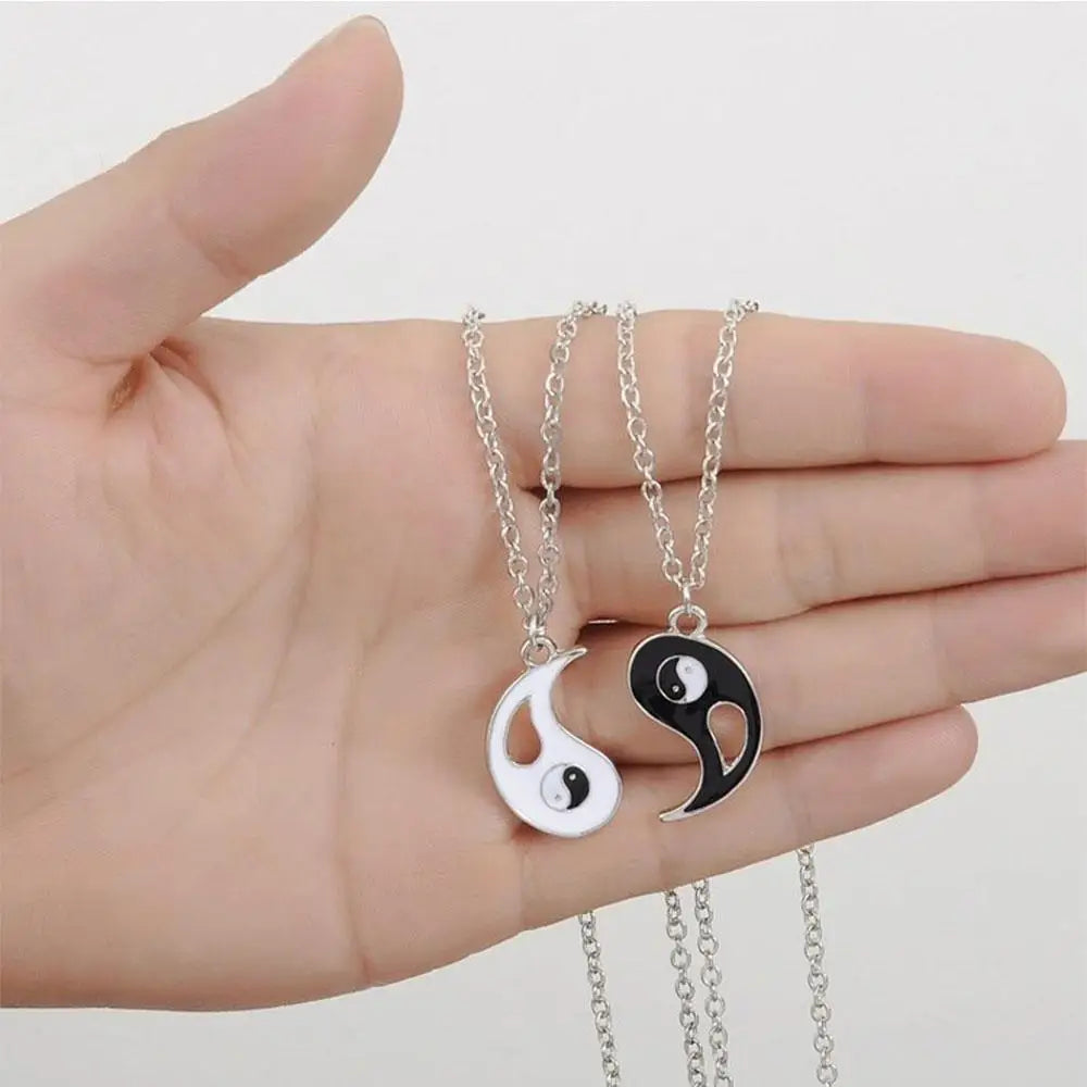 Yin Yang Pendant Necklace for Girlfriend Couples Matching Best Friend Friendship Jewelry Gift Bff Things Aesthetic Collar Boys 2