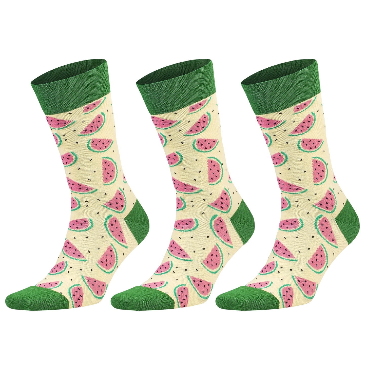 3 Pairs Men'S & Women'S Colorful Novelty Crew Socks – Fun Cotton Dress Socks