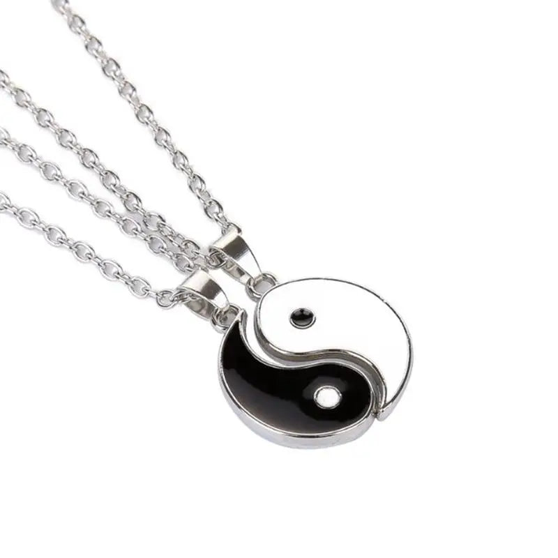 Yin Yang Pendant Necklace for Girlfriend Couples Matching Best Friend Friendship Jewelry Gift Bff Things Aesthetic Collar Boys 2