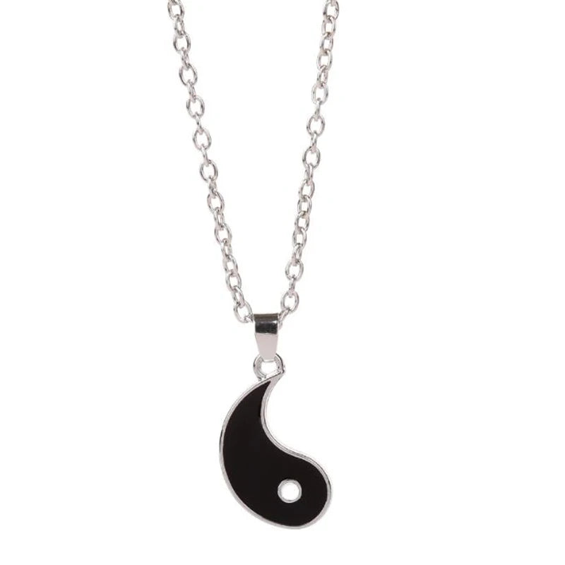 Yin Yang Pendant Necklace for Girlfriend Couples Matching Best Friend Friendship Jewelry Gift Bff Things Aesthetic Collar Boys 2